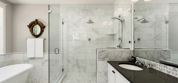 bathroom shower door installation in Fountain Valley