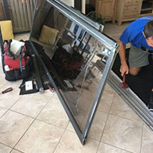 sliding glass door frame repair Fountain Valley